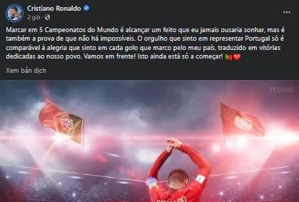 Ronaldo ăn mừng kỷ lục tại World Cup